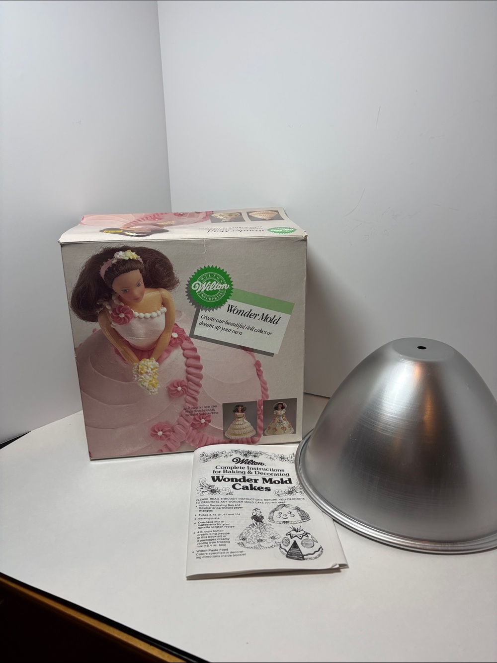 Wilton Doll Cake Wonder Mold Pan - Silver Aluminum